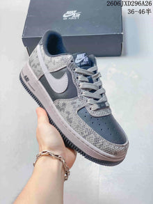 Nike Air Force 1 '07 Grey White Low-Top Sneakers