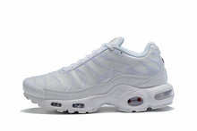 Nike Air Max Plus Sneakers, Black and White Leather Style