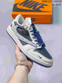Jordan Air Jordan 1 Low Fragment Travis Scott Dior-Style Sneakers