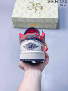 Jordan Air Jordan 1 Low Red and White Sneakers