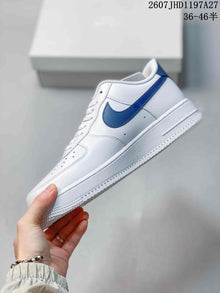 Nike Air Force 1 '07 White Blue Low-Top Sneakers