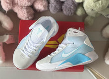 Nike HD2008 Kids High-Top Sneakers in White and Blue