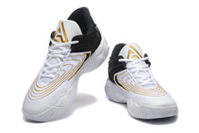 Nike Zoom Freak 5 Basketball Shoes White Black Gold