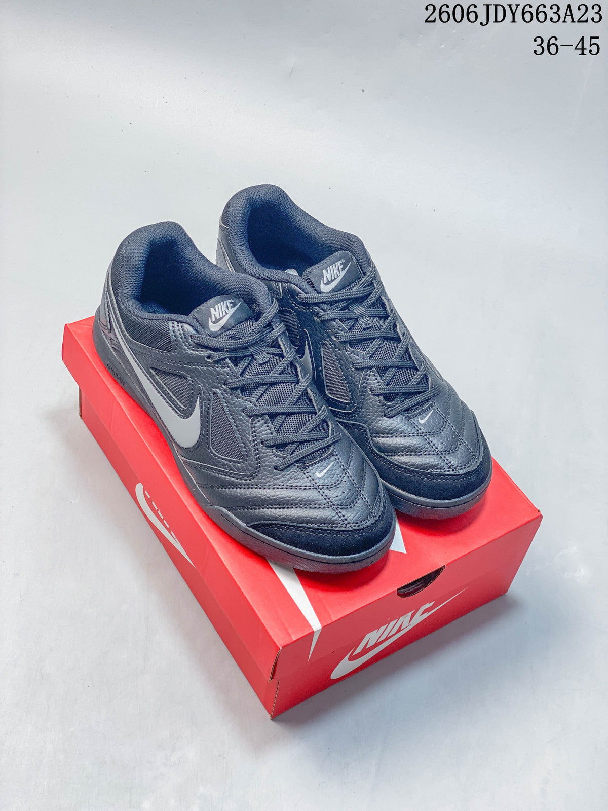 Nike Gato Low-Top Sneakers in White and Red