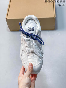 Miu Miu x New Balance 530SL Sneakers in White and Gray