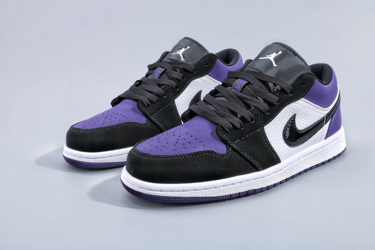 Jordan 1 Low Sneakers Lakers Purple
