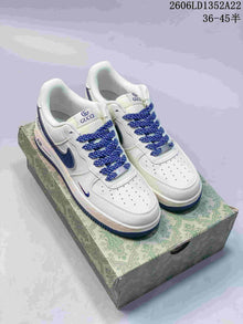 Nike Air Force 1 Low White Blue Custom Sneakers 2606LD1352A22