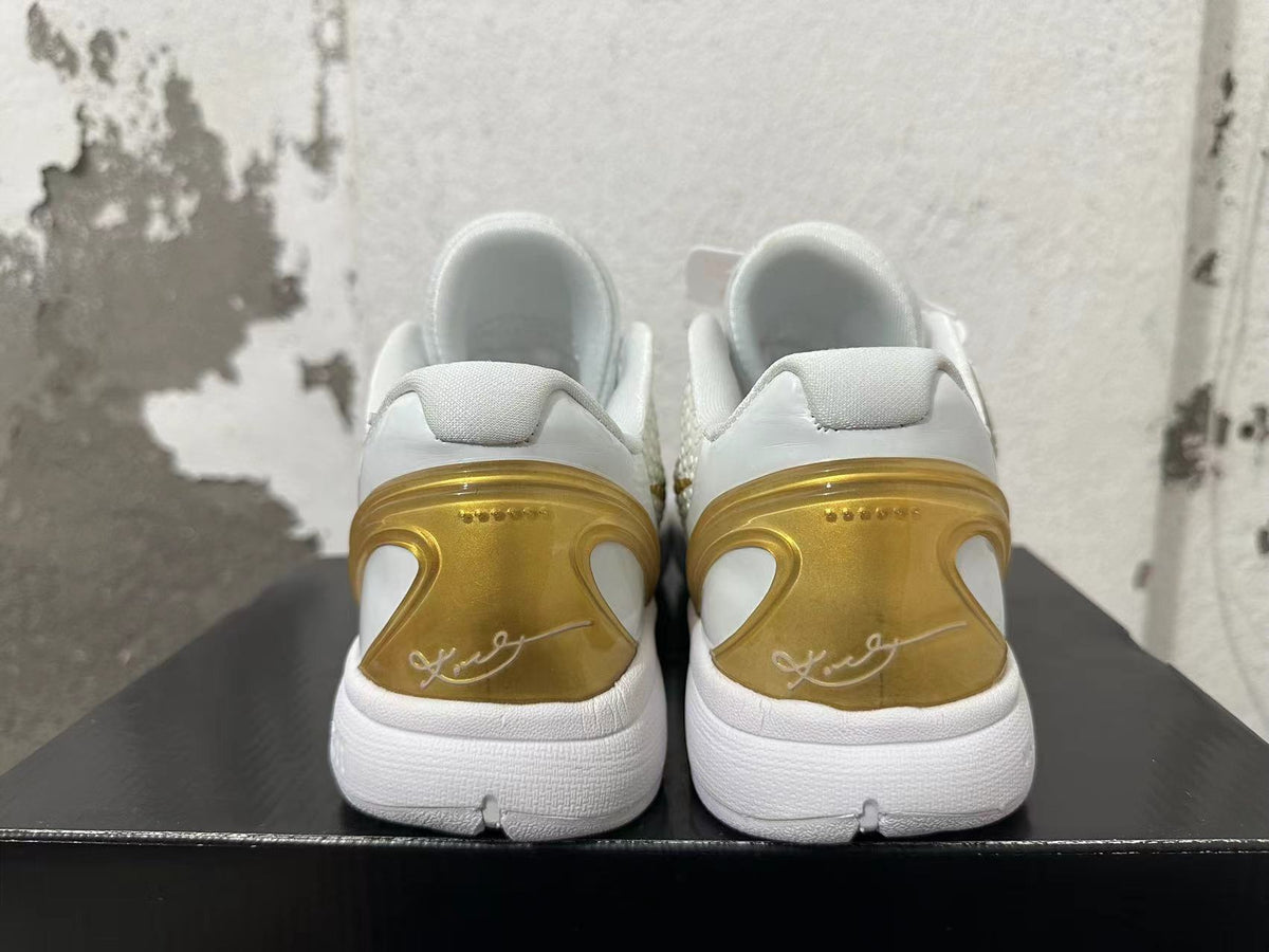 Nike Kobe 6 Protro Basketball Shoes White Gold
