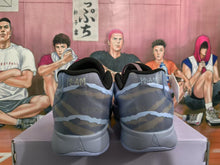 Nike Blue Gray Low-Top Basketball Sneakers