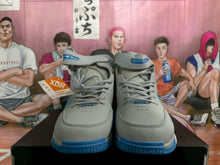 Nike Gray Blue High-Top Basketball Sneakers