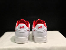 Bape Sta Low-Top Sneakers White and Red