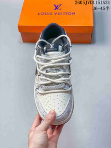 Nike SB Dunk Low Louis Vuitton Pattern Sneakers