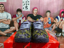 Nike Purple Yellow Graphic Basketball Sneakers