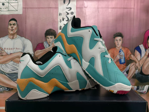 Reebok Basketball Sneakers Lake Green White Orange