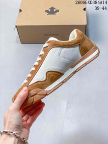 Descente Men’s Brown and White Lace-Up Sneakers 2606GXD384A14