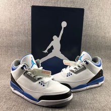 Fragment x Air Jordan 3 Sneakers White Blue Black CT8532-040
