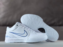 Nike Kobe 4 Basketball Shoes White and Blue