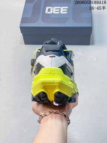 Kailas FUGA EX330 Trail Running Shoes, White and Neon Yellow