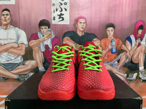 Nike Zoom Reverse Green Hornet Basketball Sneakers Red