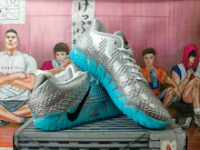 Nike Basketball Sneakers Silver with Turquoise Sole