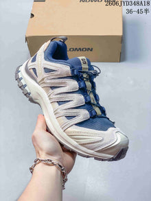 Salomon XT-3D Trail Running Shoes in Blue and Off-White