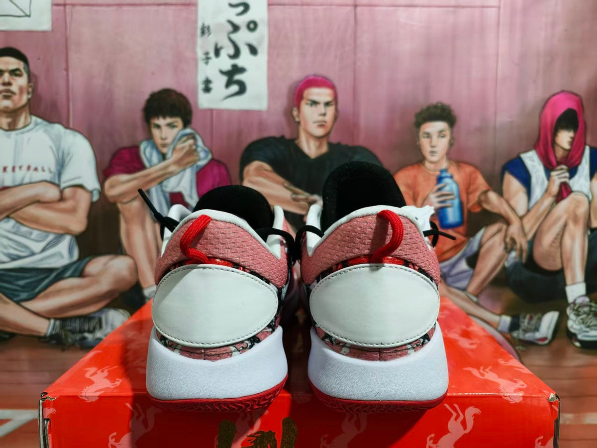 Nike Pink Black White Basketball Sneakers