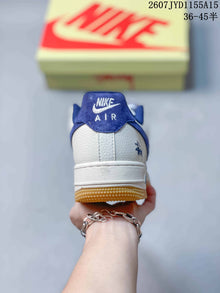 Nike Air Force 1 White Grey Blue Sneakers 2607JYD1155A15