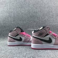 Jordan Air Jordan 1 Mid Pink White Black Sneakers 852542-801