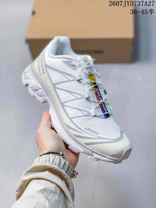 Salomon XT-6 GTX Low-Top Sneakers White and Gray