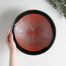 Black Comb Pattern Pasta Bowl