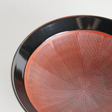 Black Comb Pattern Pasta Bowl