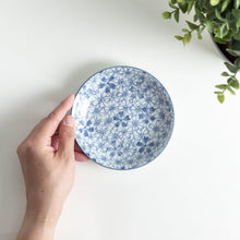 Blue Cherry Blossom Dessert Plate