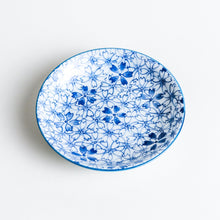 Blue Cherry Blossom Dessert Plate