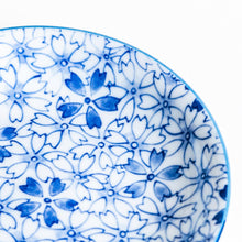 Blue Cherry Blossom Dessert Plate