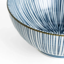 Blue Striped Ramen Bowl