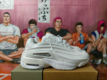 White Chunky Sneakers with Layered Panels