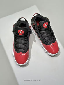 Jordan 6 Rings Black Red High-Top Sneakers