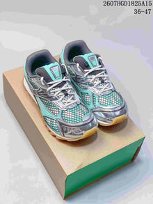 Bottega Veneta Orbit Runner Sneakers Aqua Silver 2607HGD1825A15