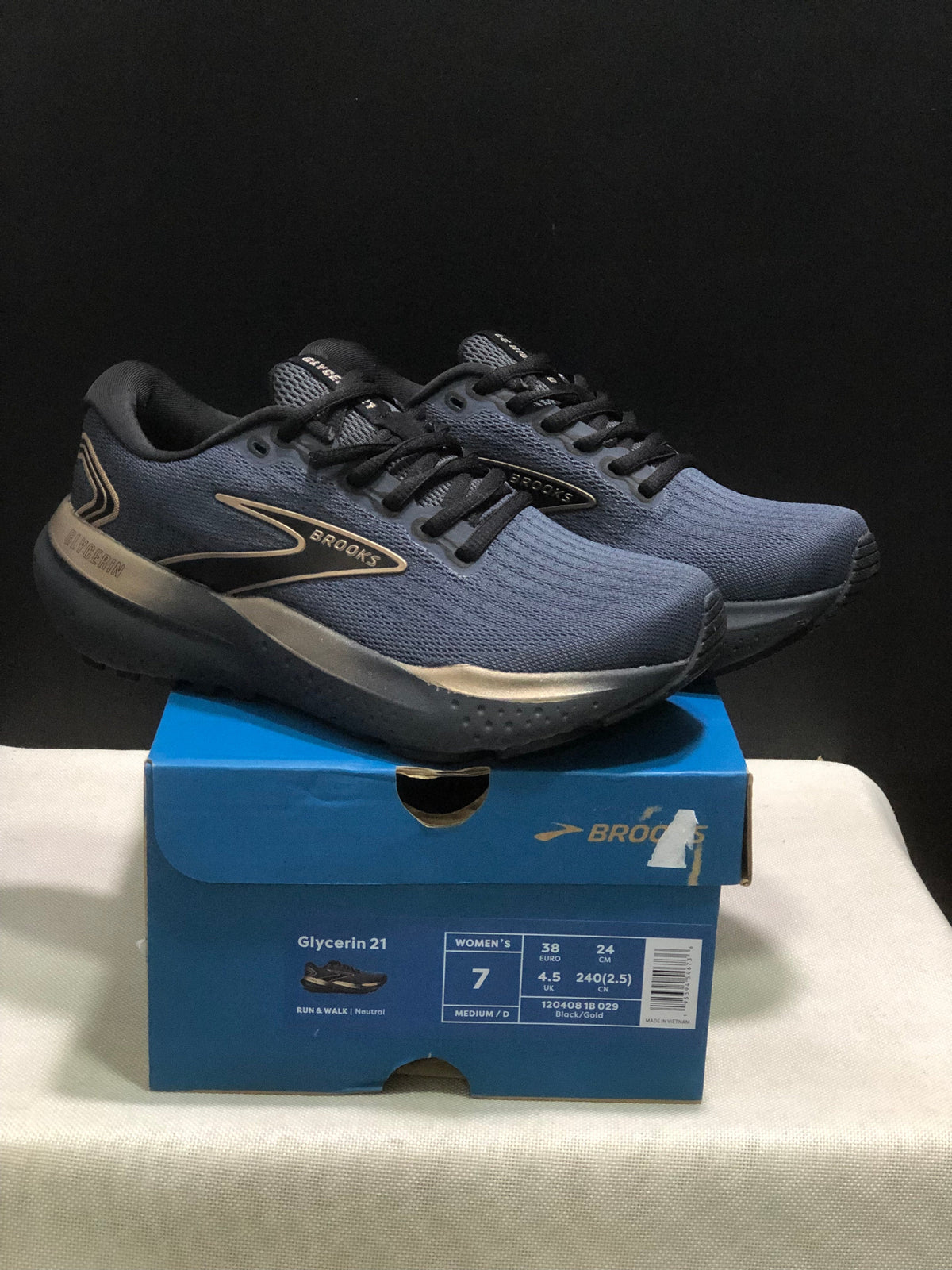 Brooks Glycerin 21 Women’s Running Shoes Black Gold