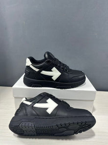 Off-White Out Of Office Sneakers Black White OMAI89C99LEA0191001
