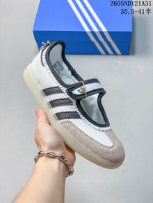 Adidas Samba Mary Jane Sneakers White Black JR1325