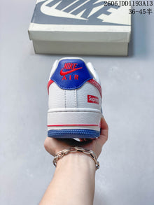 Nike Air Force 1 '07 Low White Blue Red Sneakers