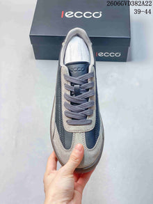 ECCO Men's Casual Lace-Up Sneakers, Gray and Navy, 2606GVD382A22