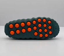 Nike Dark Green Slides with Orange Sole Details