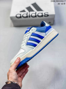 adidas Entrap White and Royal Blue Retro Sneakers