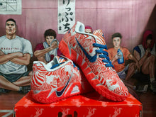 Nike Orange and White Basketball Sneakers