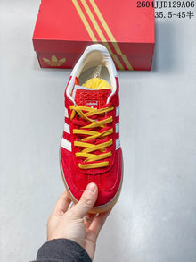 adidas Gazelle Low-Top Sneakers Red and White