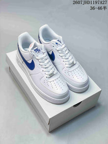 Nike Air Force 1 '07 White Blue Low-Top Sneakers