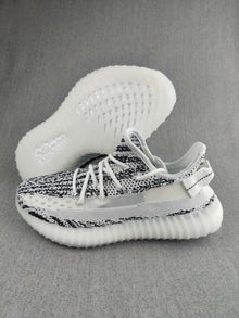 Yeezy 350 V2 Knit Sneakers Black and White