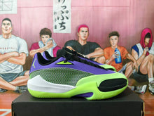 Jordan Purple Green Basketball Sneakers
